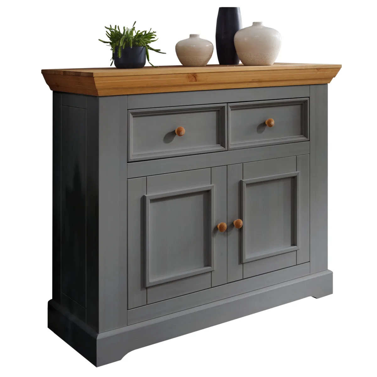 Commode Pour Le Surmeuble II WZ-0133 Pin Graphite