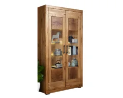Vitrine Double II WZ-0315 Chêne massif