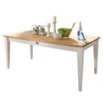 Table 180×90 WZ-0133 Pin Blanc Ciré