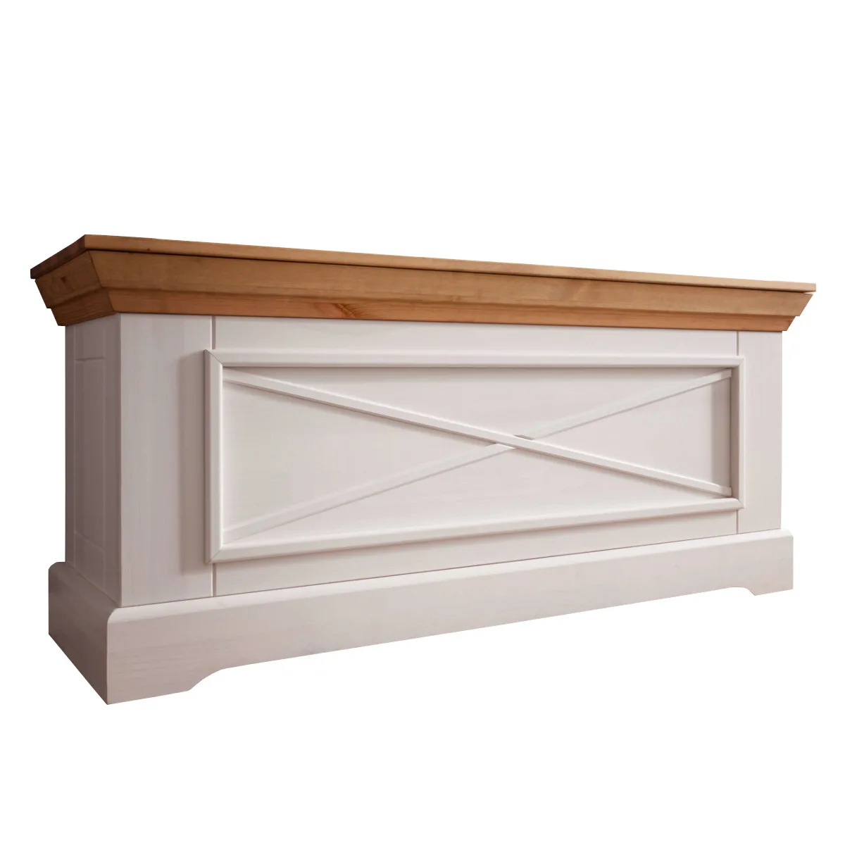 Coffre WZ-0133 Pin Ciré Blanc