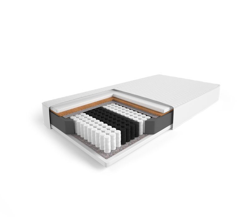 Materac 200×180 pocket+kokos