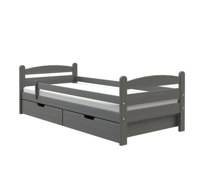 Łóżko « MAURICIUS » – Kolor Korpusu: sosna na antracyt