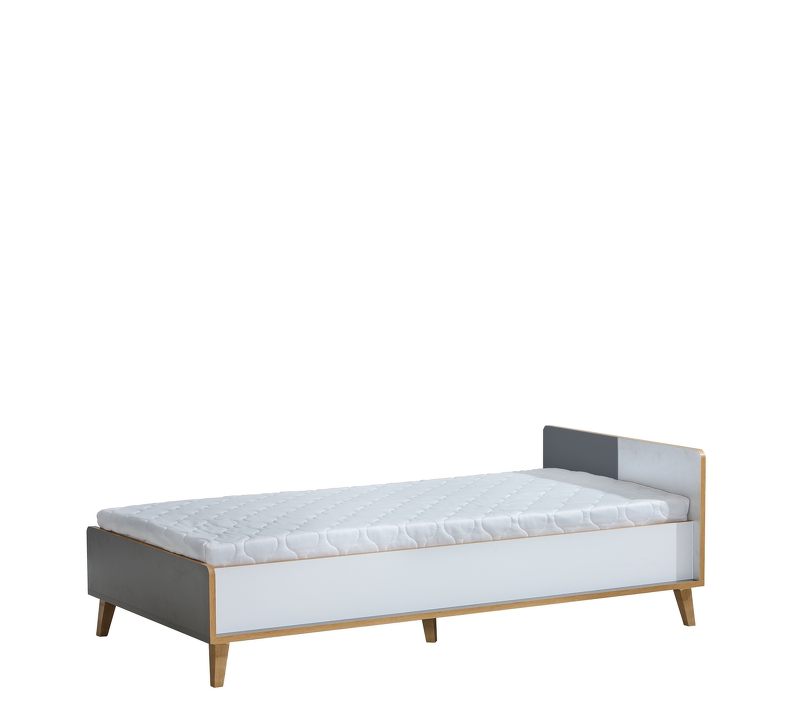 System « WERSO » W10 (Łóżko) – Kolor: biały brylantowy/riviera